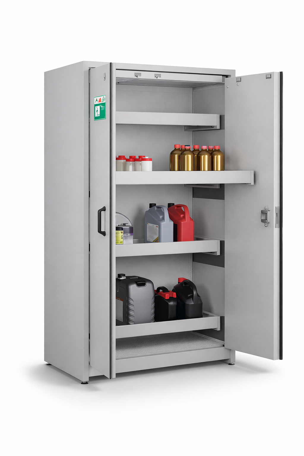 Fire-resistant chemical cabinet HTG 089-01 - safe storage of hazardous and flammable substances