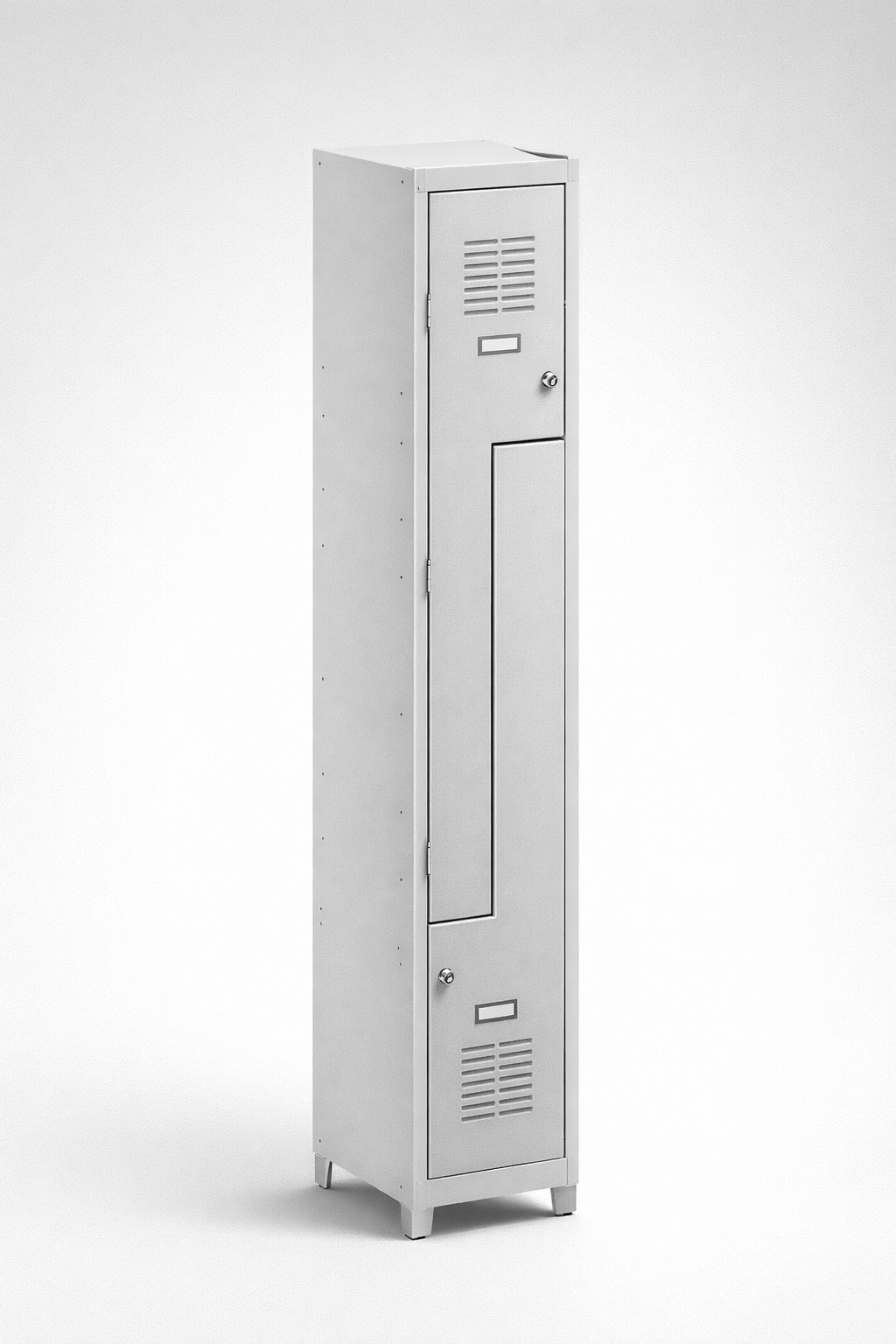 L-shaped staff locker Sul 31 W lx - efficient use of changing-room space while keeping