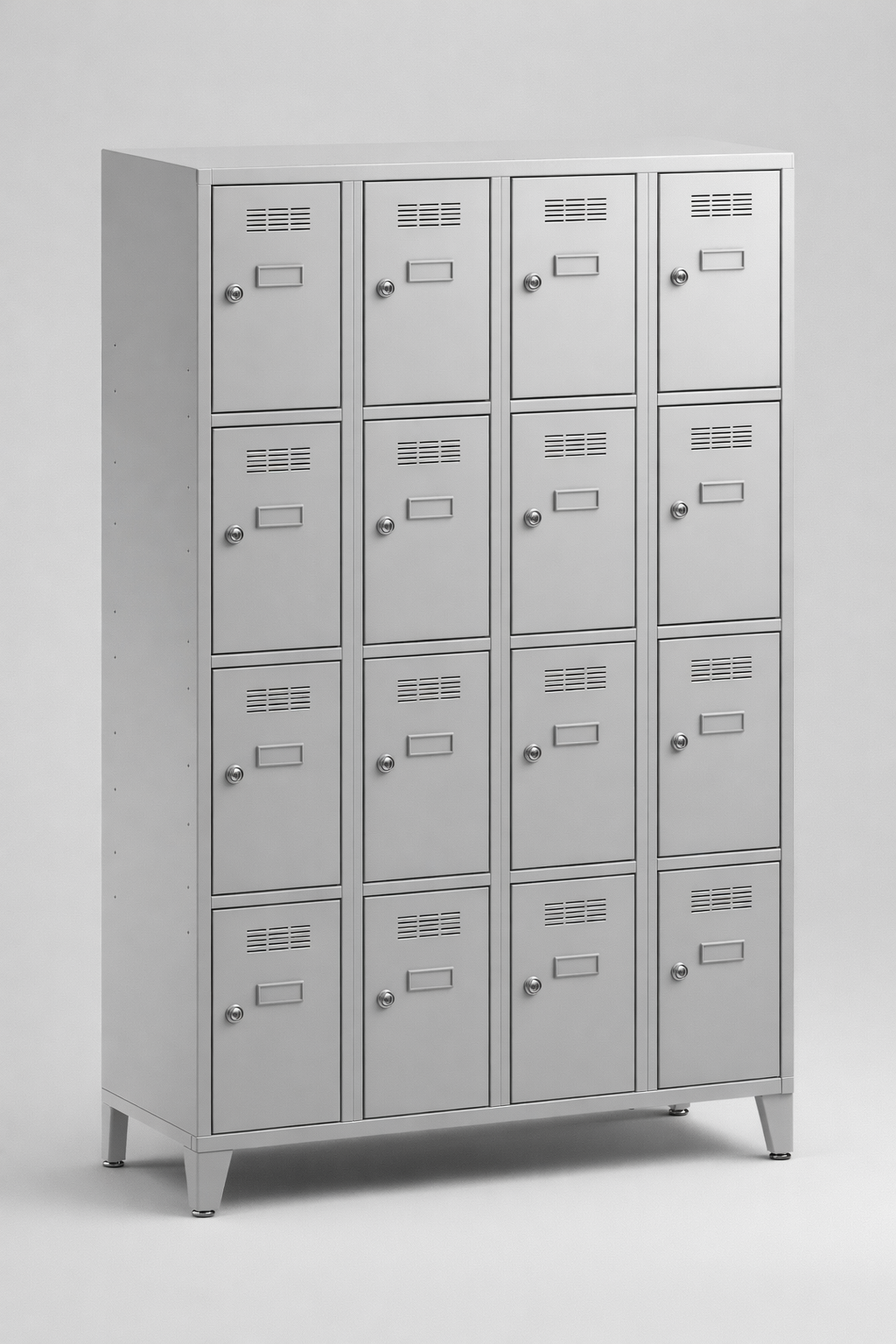 Compartment locker SUS 344 W st – with legs - clear separation of personal compartments in shared