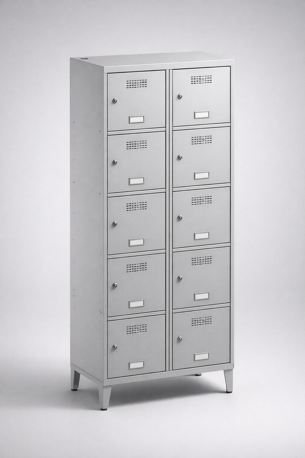 Compartment locker SUS 425 W st – with legs - clear separation of personal compartments in shared