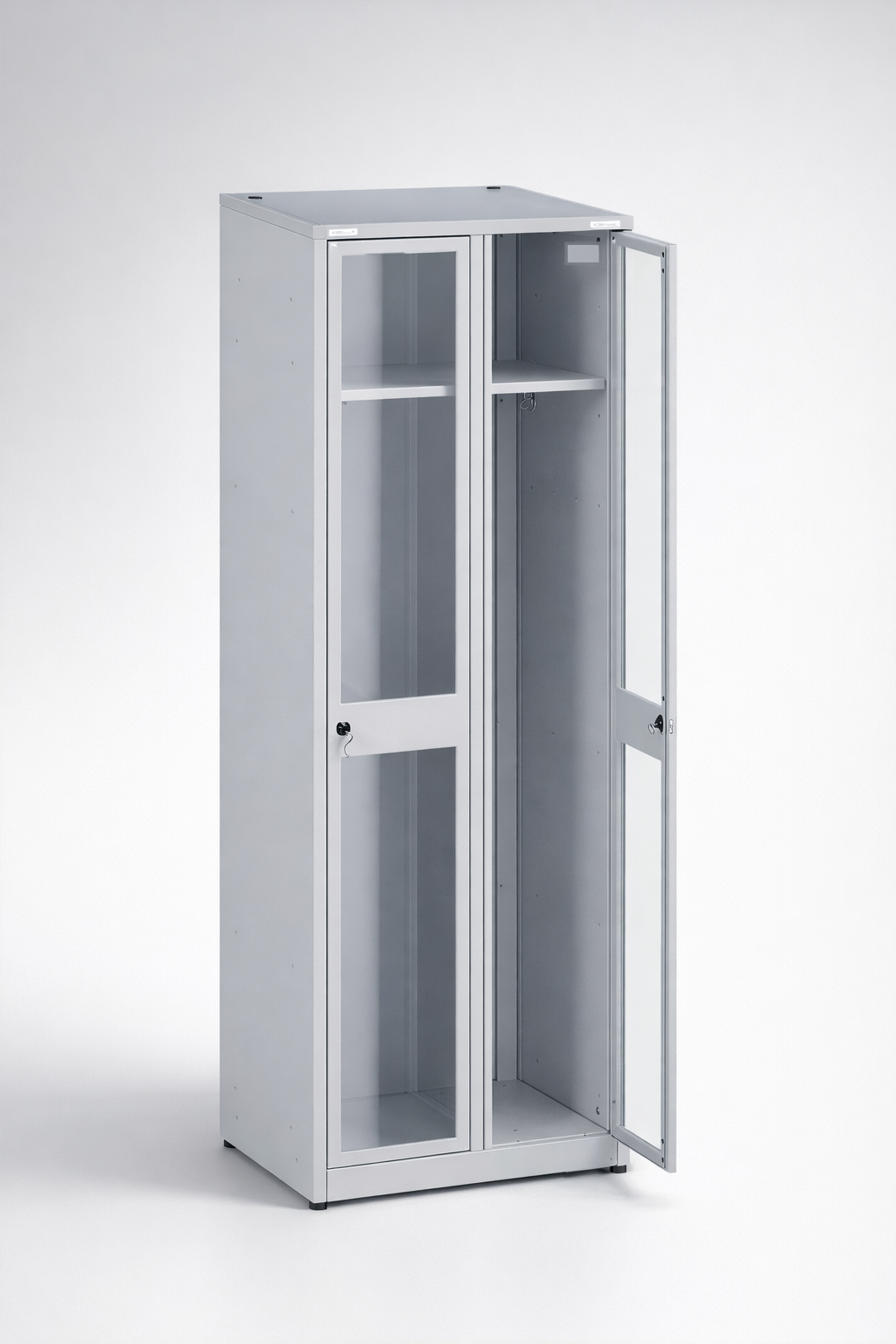 Cabinet with plexiglass doors MSum 320 - visual control of compartment contents while keeping