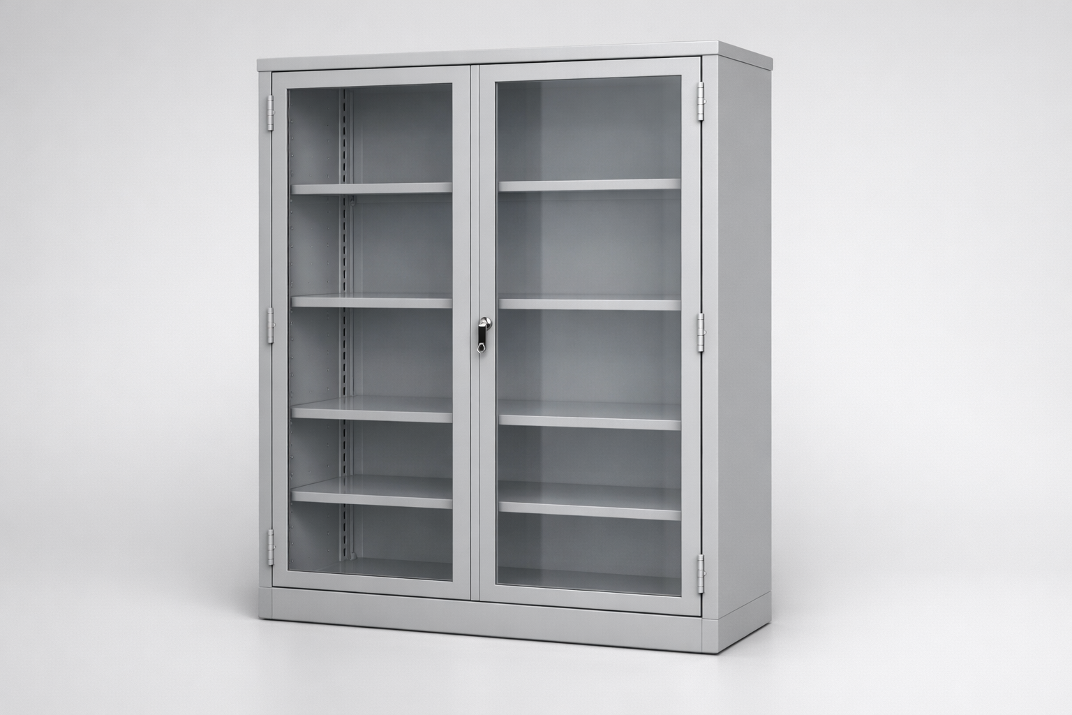 Cabinet with plexiglass doors MSum 340 - visual control of compartment contents while keeping