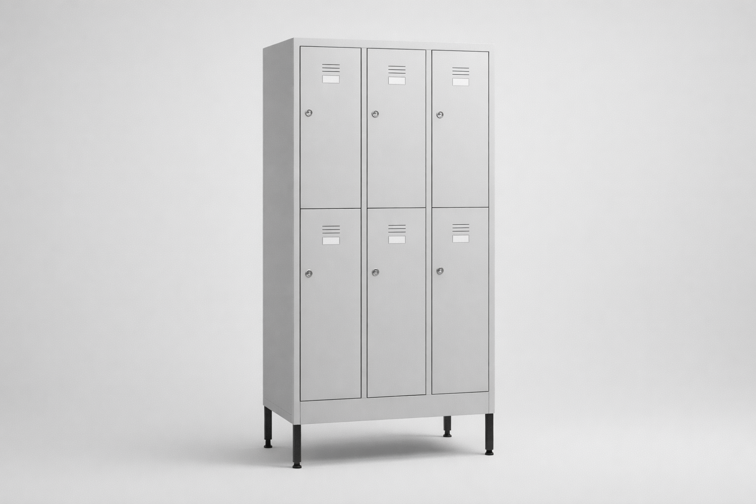 Cabinet with plexiglass doors MSus 322 – with legs - visual control of compartment contents while keeping
