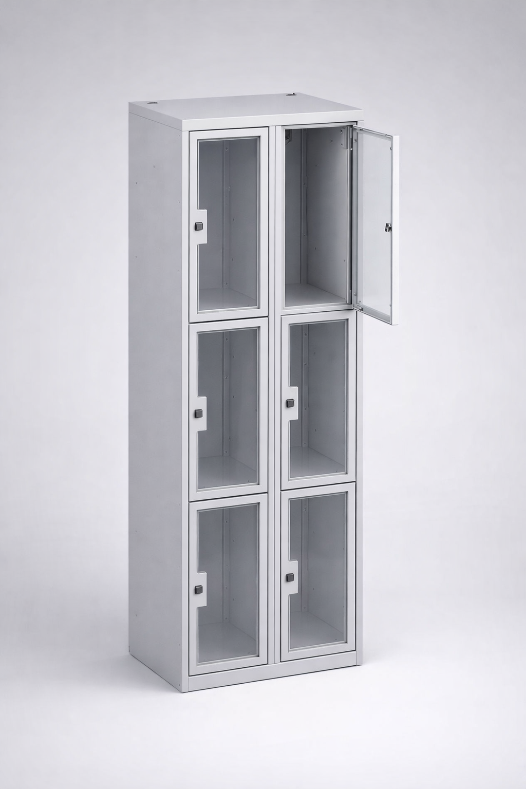 Cabinet with plexiglass doors MSus 323 - visual control of compartment contents while keeping