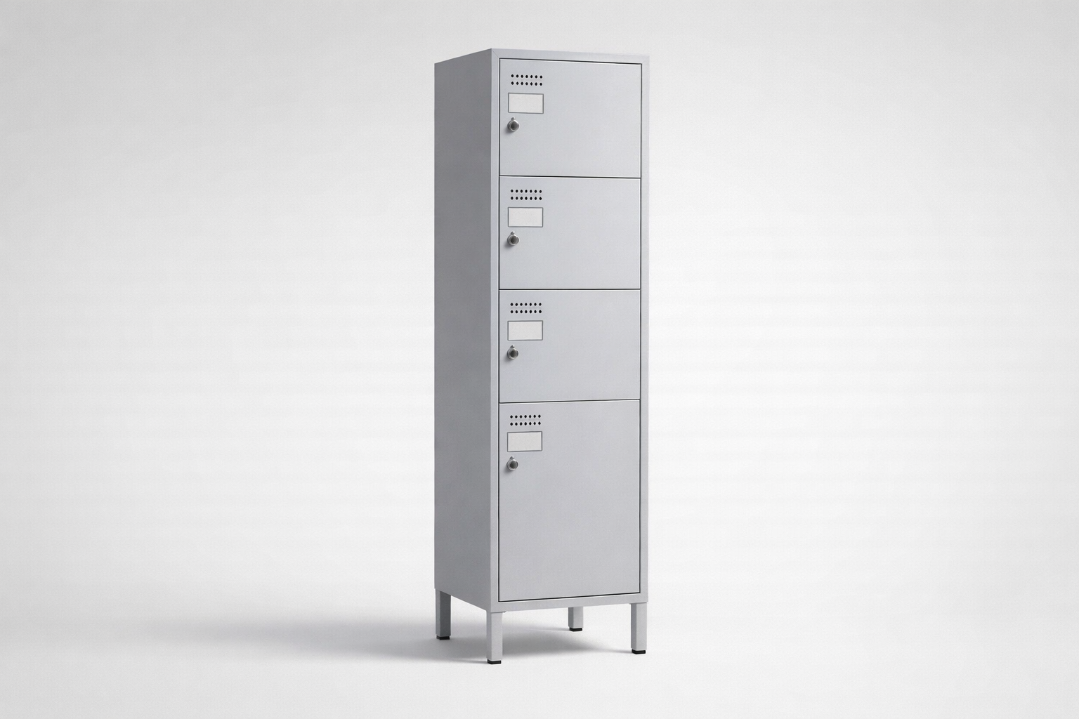 Cabinet with plexiglass doors MSus 314 – with legs - visual control of compartment contents while keeping