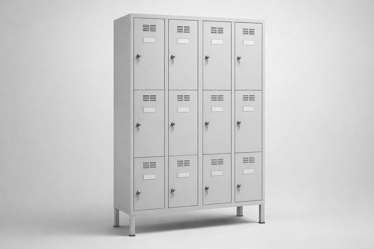 Cabinet with plexiglass doors MSus 344 – with legs - visual control of compartment contents while keeping