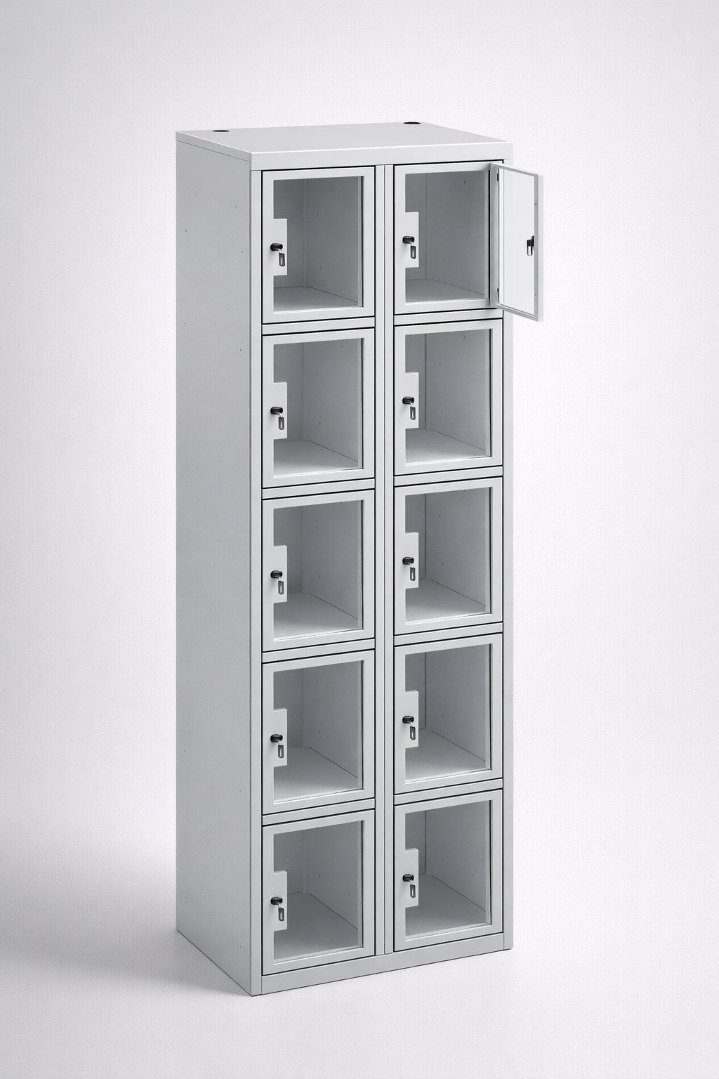 Cabinet with plexiglass doors MSus 325 - visual control of compartment contents while keeping