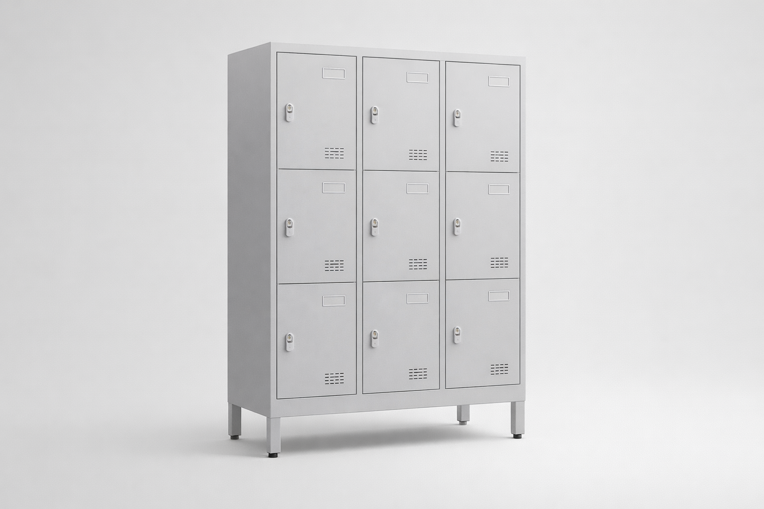 Cabinet with plexiglass doors MSus 432 – with legs - visual control of compartment contents while keeping