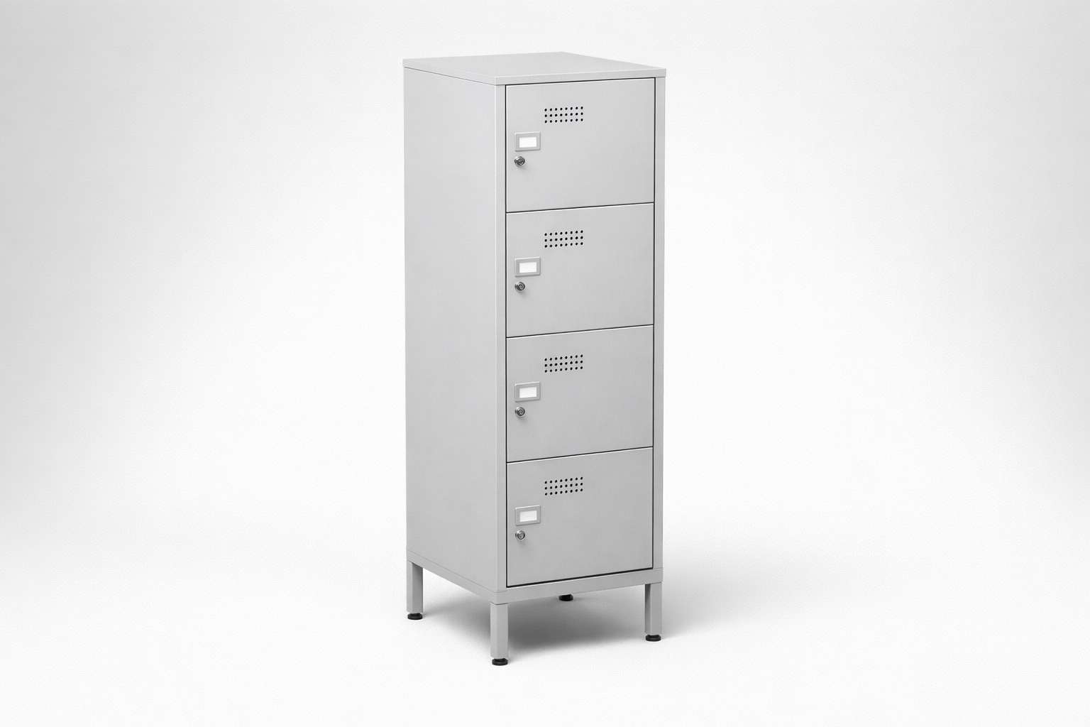 Cabinet with plexiglass doors MSus 414 – with legs - visual control of compartment contents while keeping