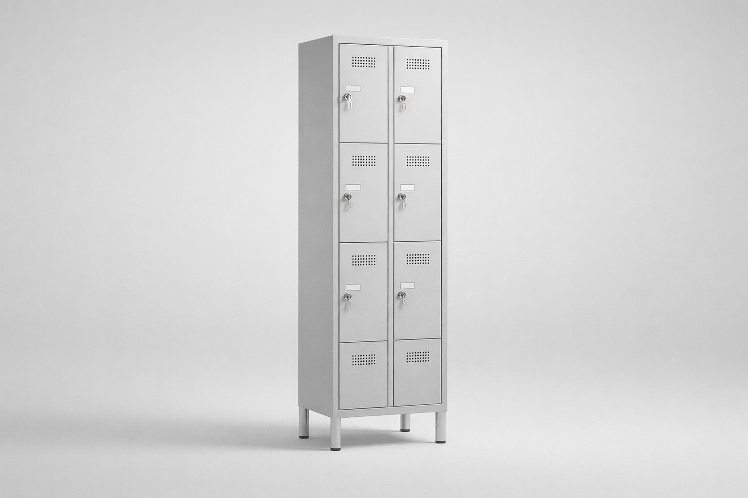 Cabinet with plexiglass doors MSus 415 – with legs - visual control of compartment contents while keeping