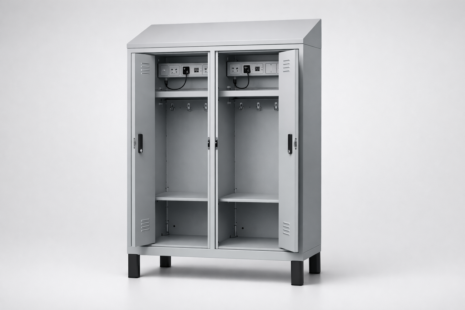 MSUV locker MSus 312v – with legs - combining personal or garment storage with controlled