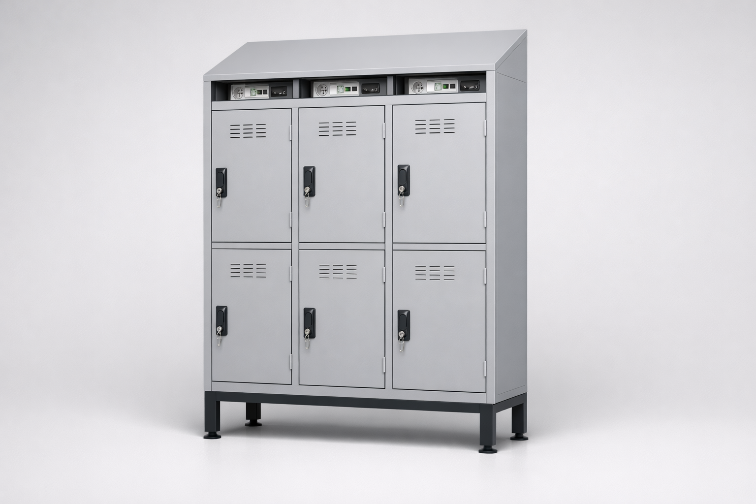 MSUV locker MSus 332v – with legs - combining personal or garment storage with controlled
