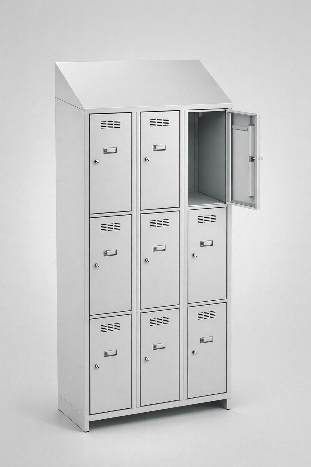 MSUV locker MSus 333v – z daszkiem - combining personal or garment storage with controlled