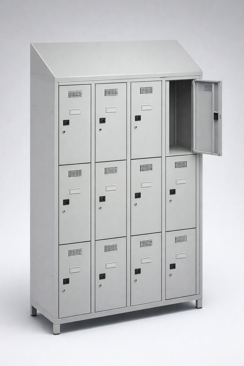 MSUV locker MSus 343v – z daszkiem - combining personal or garment storage with controlled