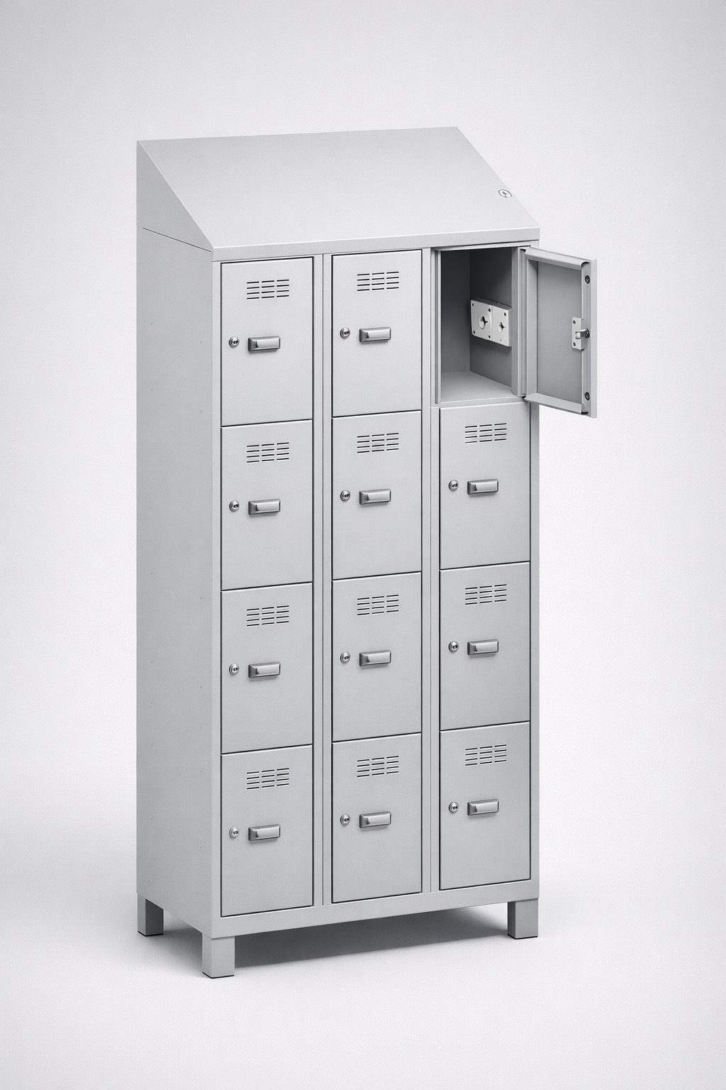 MSUV locker MSus 334v – z daszkiem - combining personal or garment storage with controlled