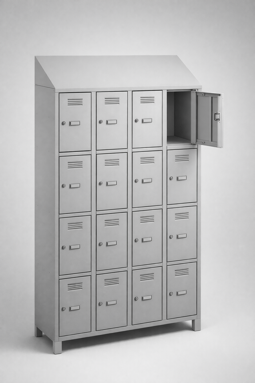 MSUV locker MSus 344v – z daszkiem - combining personal or garment storage with controlled