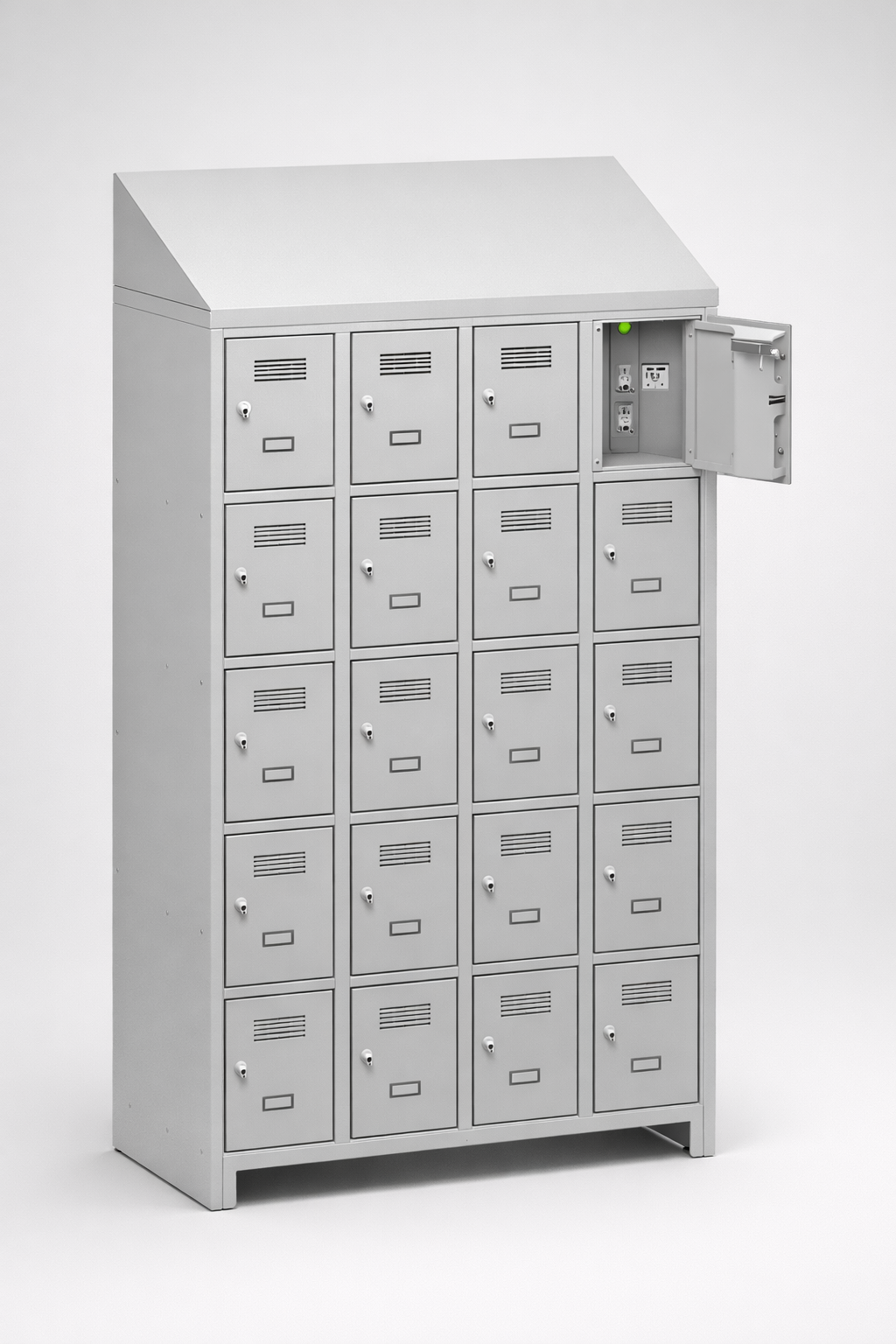 MSUV locker MSus 345v – z daszkiem - combining personal or garment storage with controlled