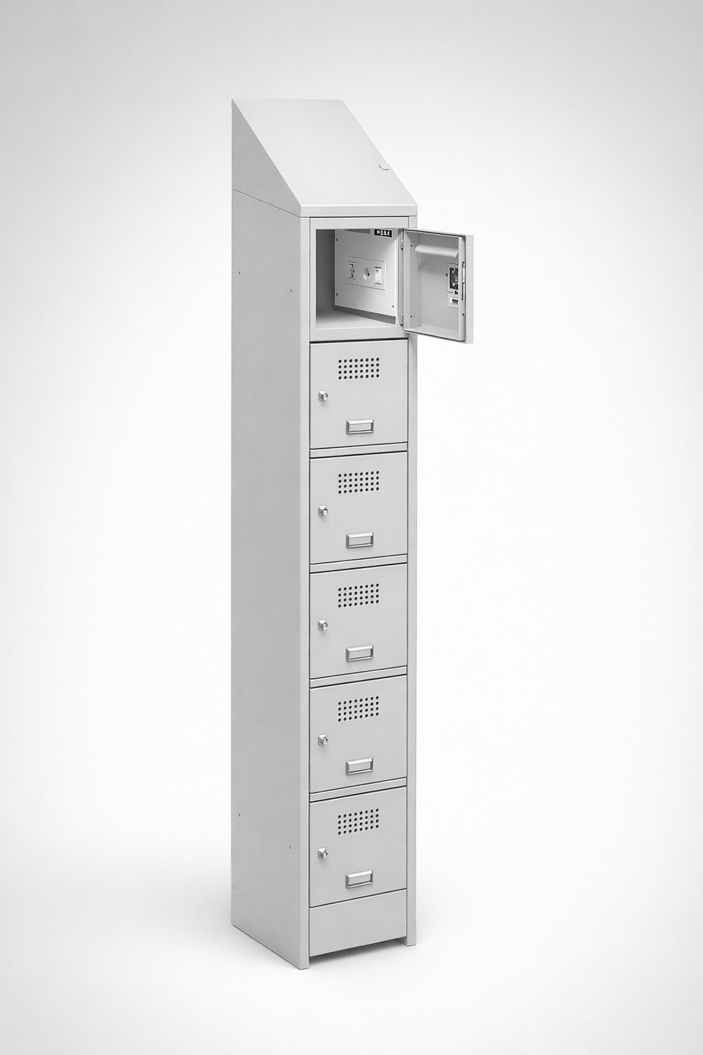 MSUV locker MSus 316v – z daszkiem - combining personal or garment storage with controlled