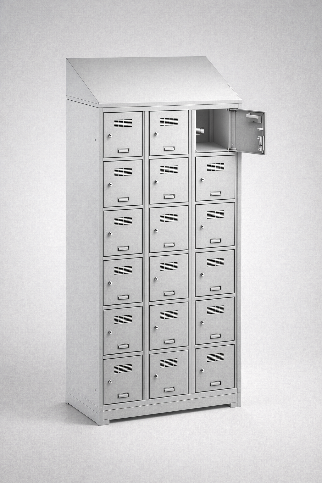 MSUV locker MSus 336v – z daszkiem - combining personal or garment storage with controlled