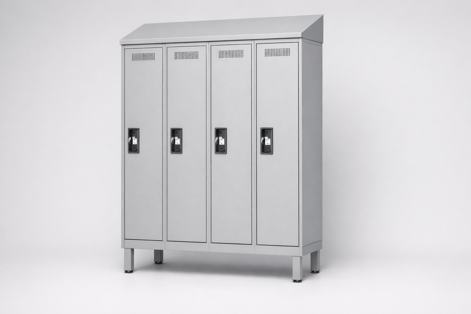 MSUV locker MSus 422v – with legs, z daszkiem - combining personal or garment storage with controlled