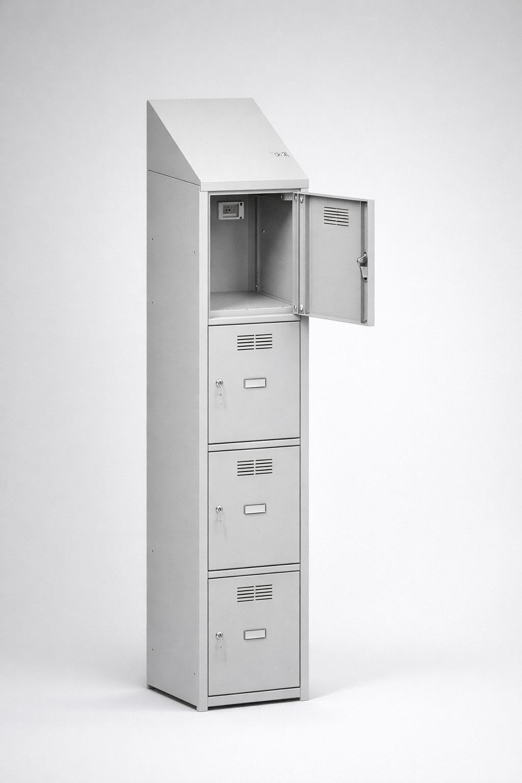 MSUV locker MSus 414v – z daszkiem - combining personal or garment storage with controlled