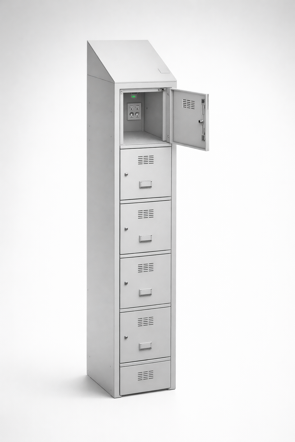 MSUV locker MSus 415v – z daszkiem - combining personal or garment storage with controlled