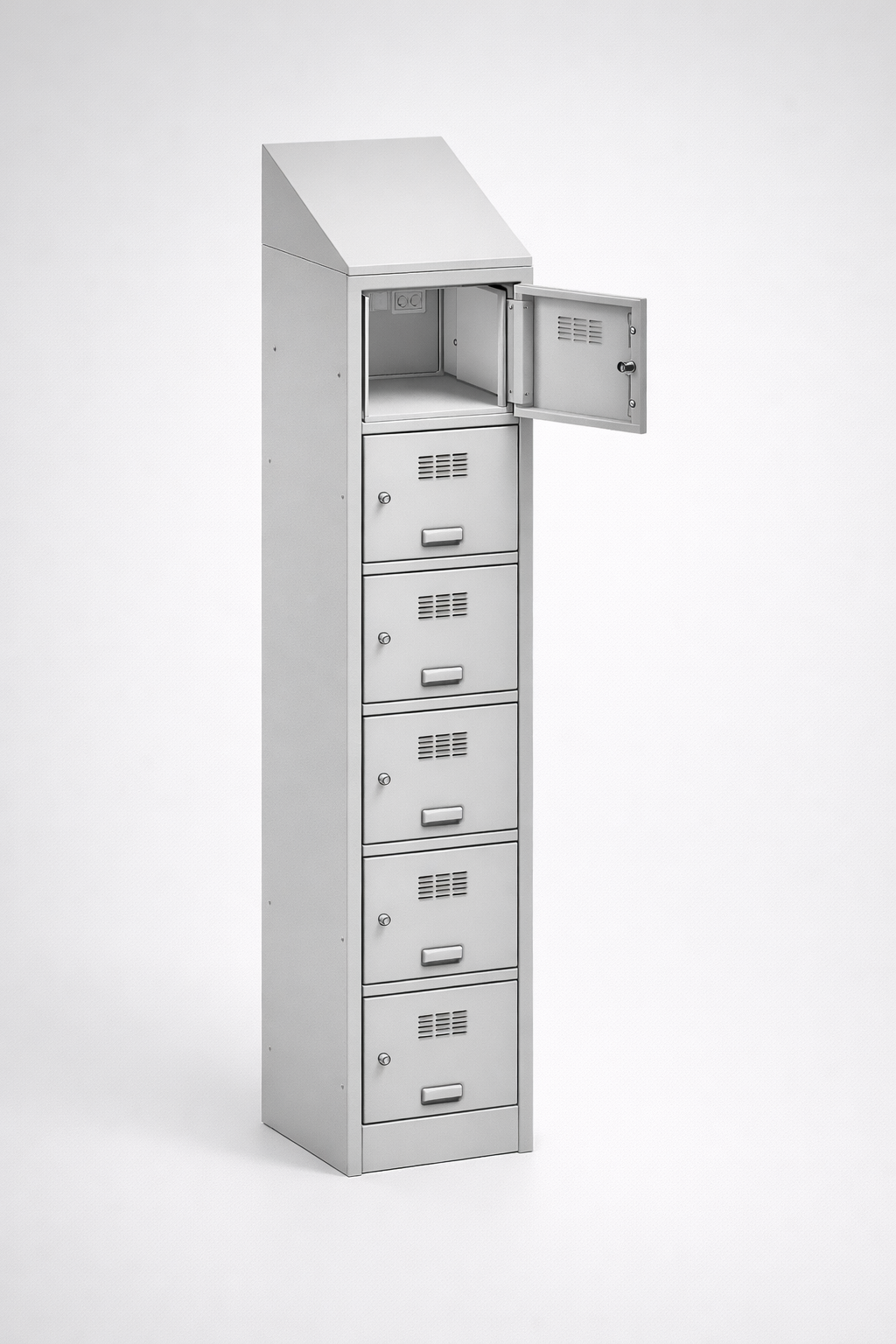 MSUV locker MSus 416v – z daszkiem - combining personal or garment storage with controlled