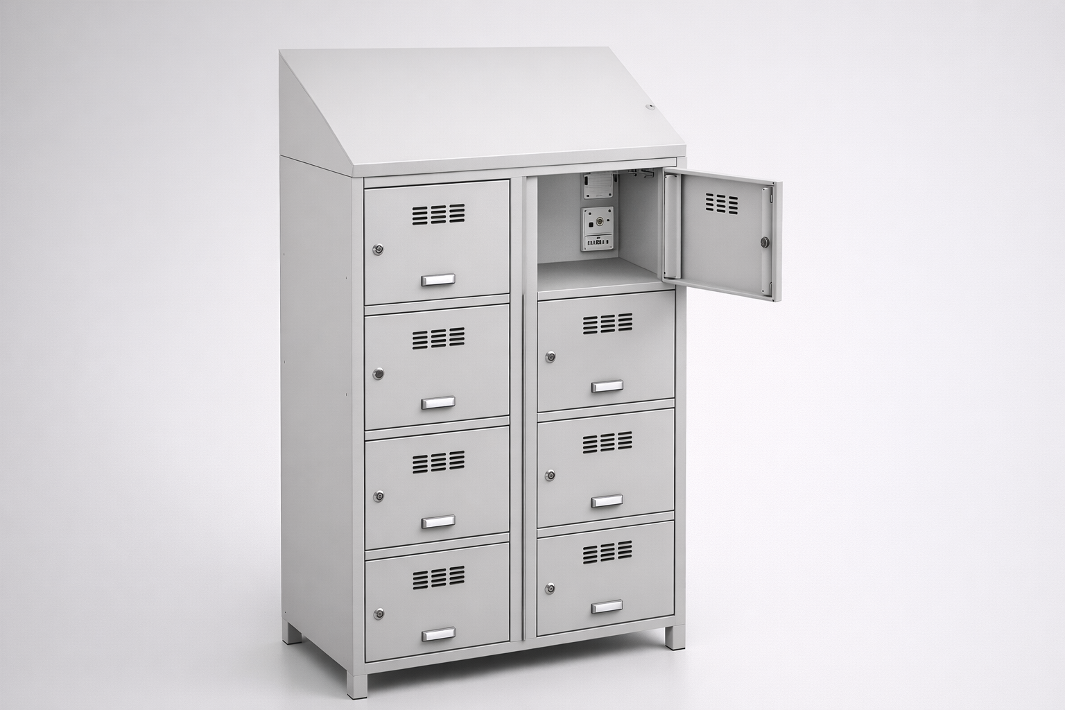MSUV locker MSus 426v – z daszkiem - combining personal or garment storage with controlled