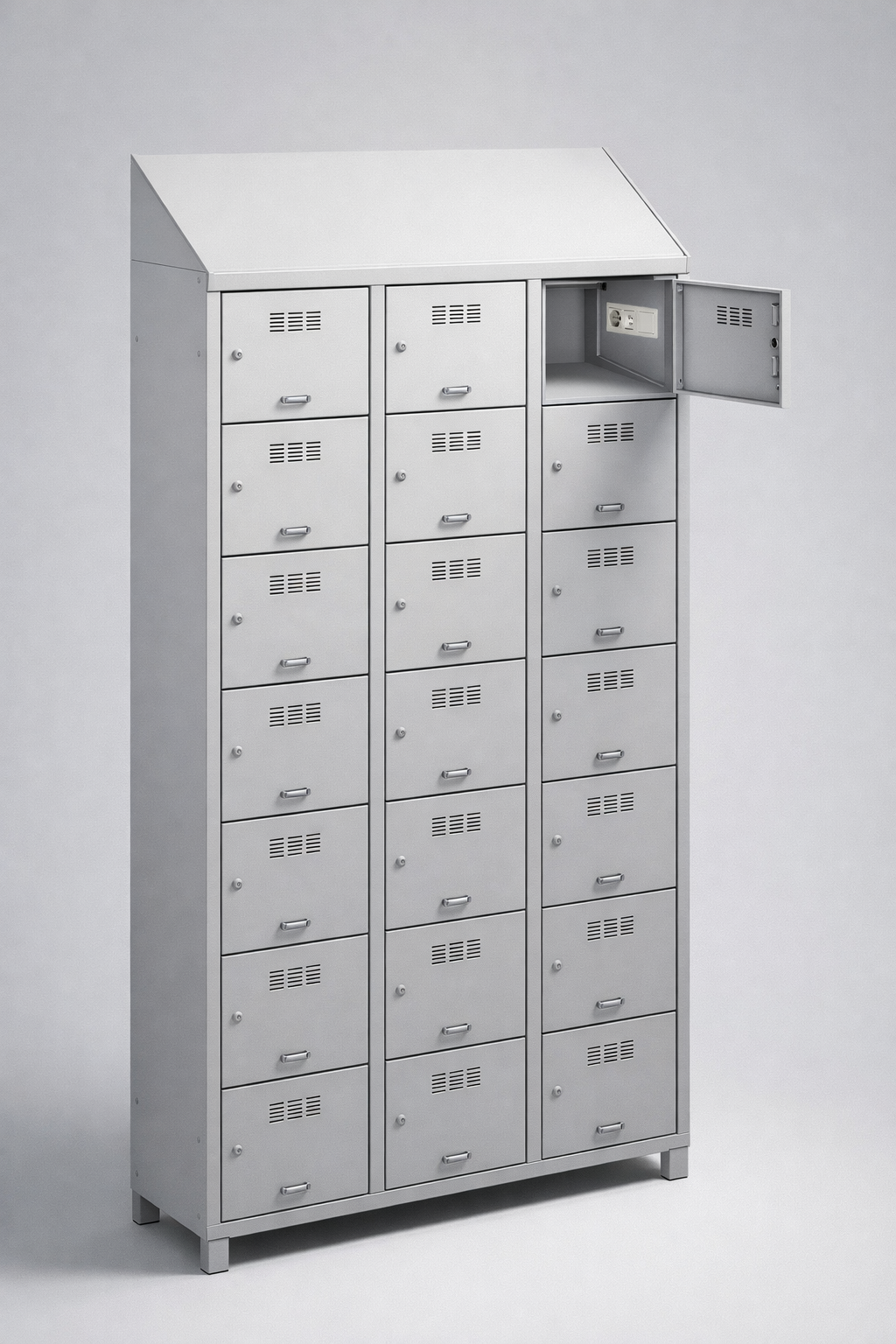MSUV locker MSus 436v – z daszkiem - combining personal or garment storage with controlled