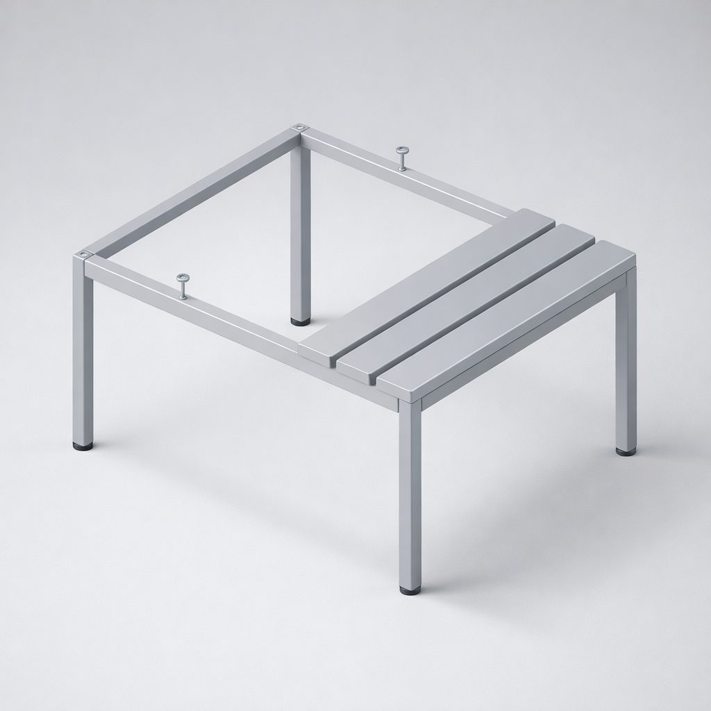Base for WSU and MSU cabinets P 311 W – Podstawy z siedziskiem z listew drewnianych - extending cabinet lines with compatible top