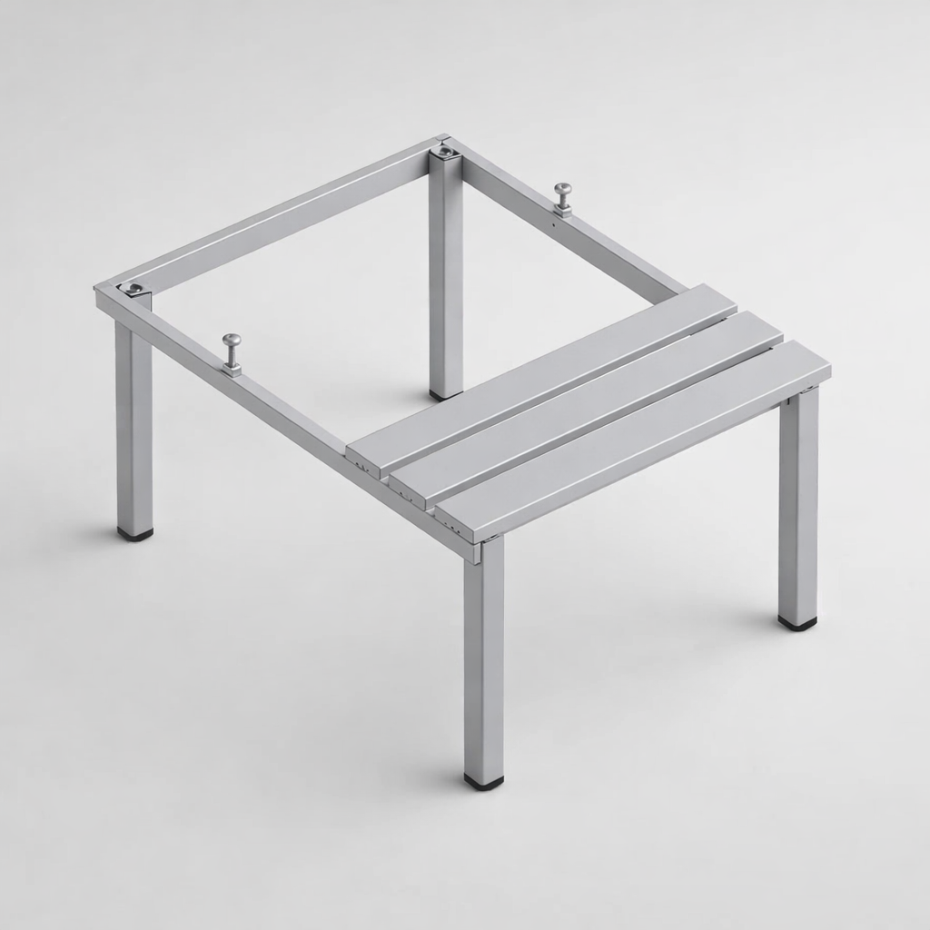 Base for WSU and MSU cabinets P 313 W – Podstawy z siedziskiem z listew drewnianych – wersja ekonomiczna - extending cabinet lines with