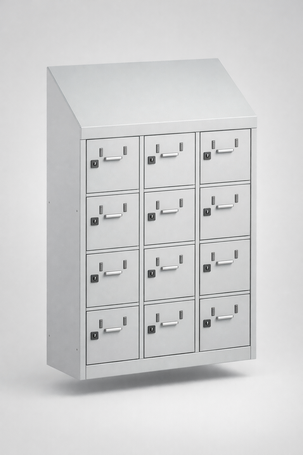 Wall-mounted lunch locker Sus 235w - organised welfare areas and order in shared spaces