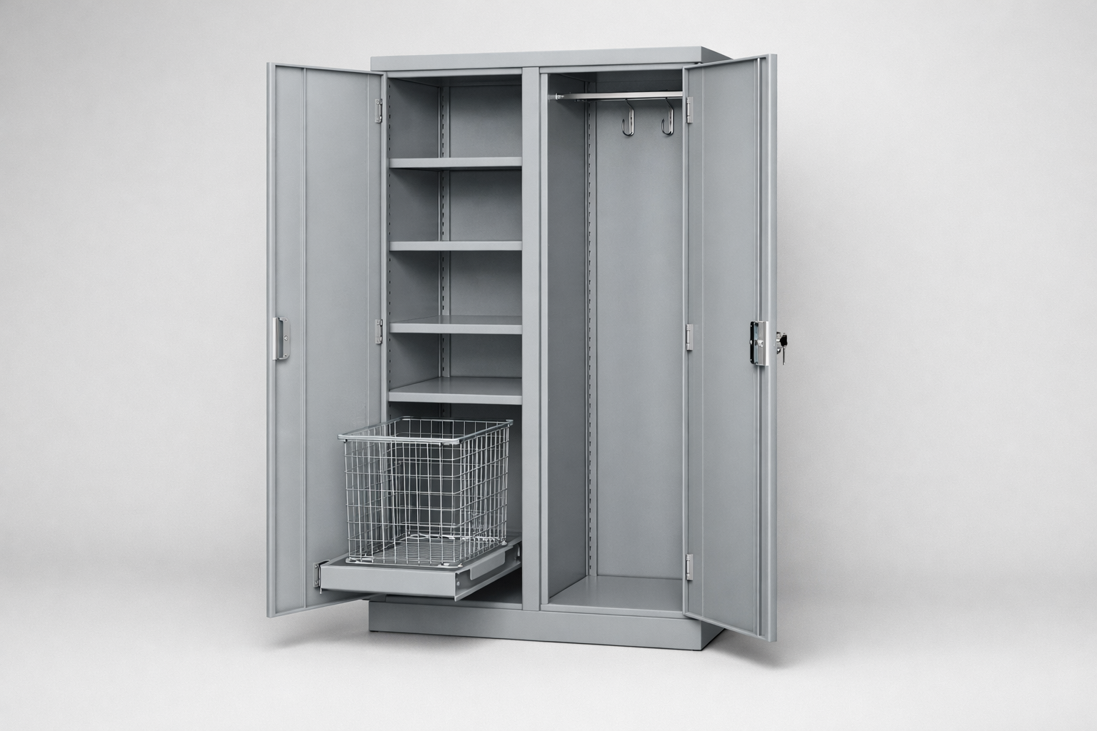 Janitorial cabinet MPO 01k - orderly storage of cleaning supplies and support