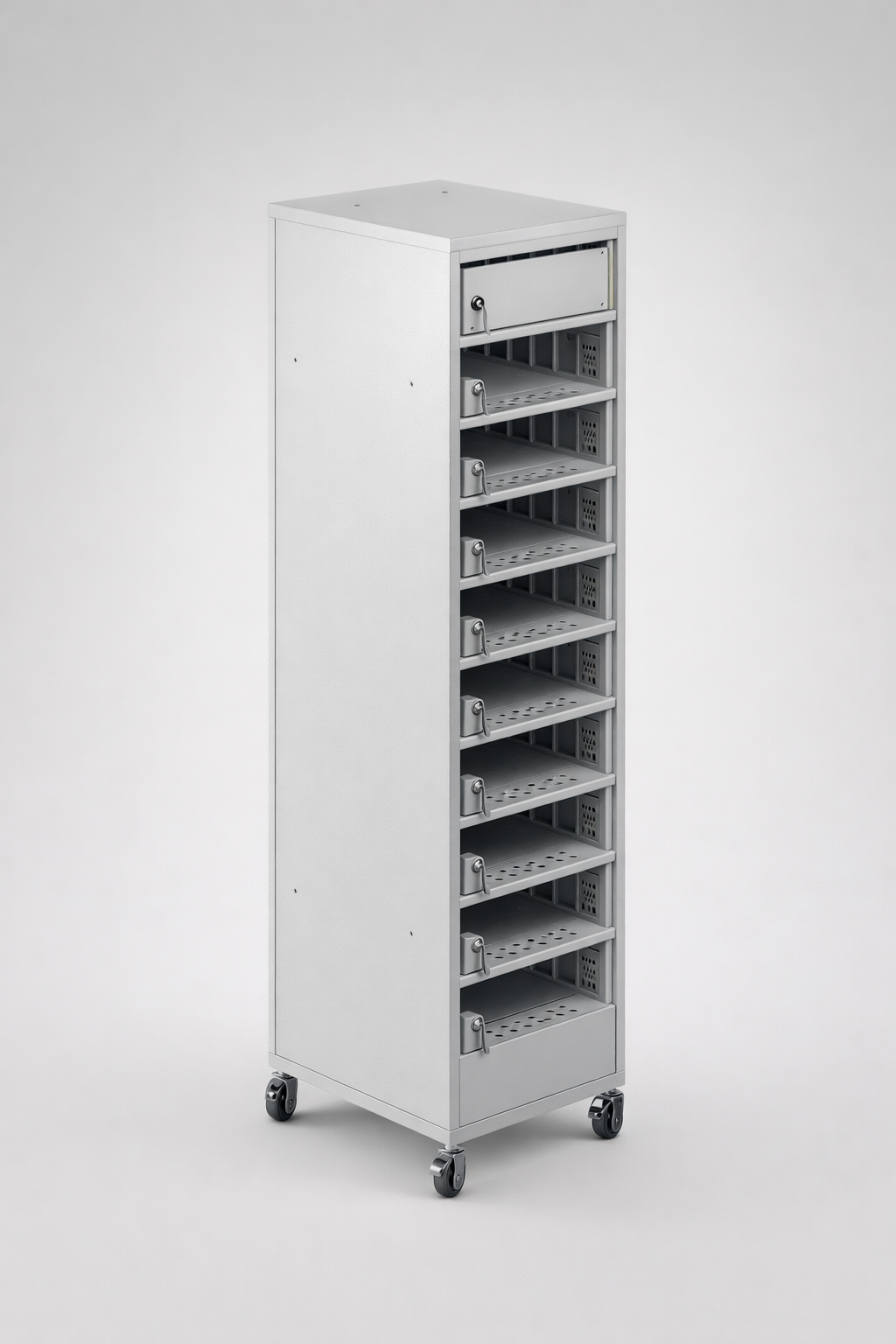 Laptop cabinet SZNL 0101010118 - stationary storage, charging and assignment of shared