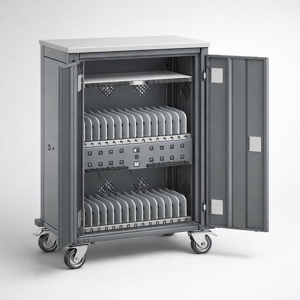 Tablet trolley WNT 33Qc - controlled circulation, charging and secure issue of