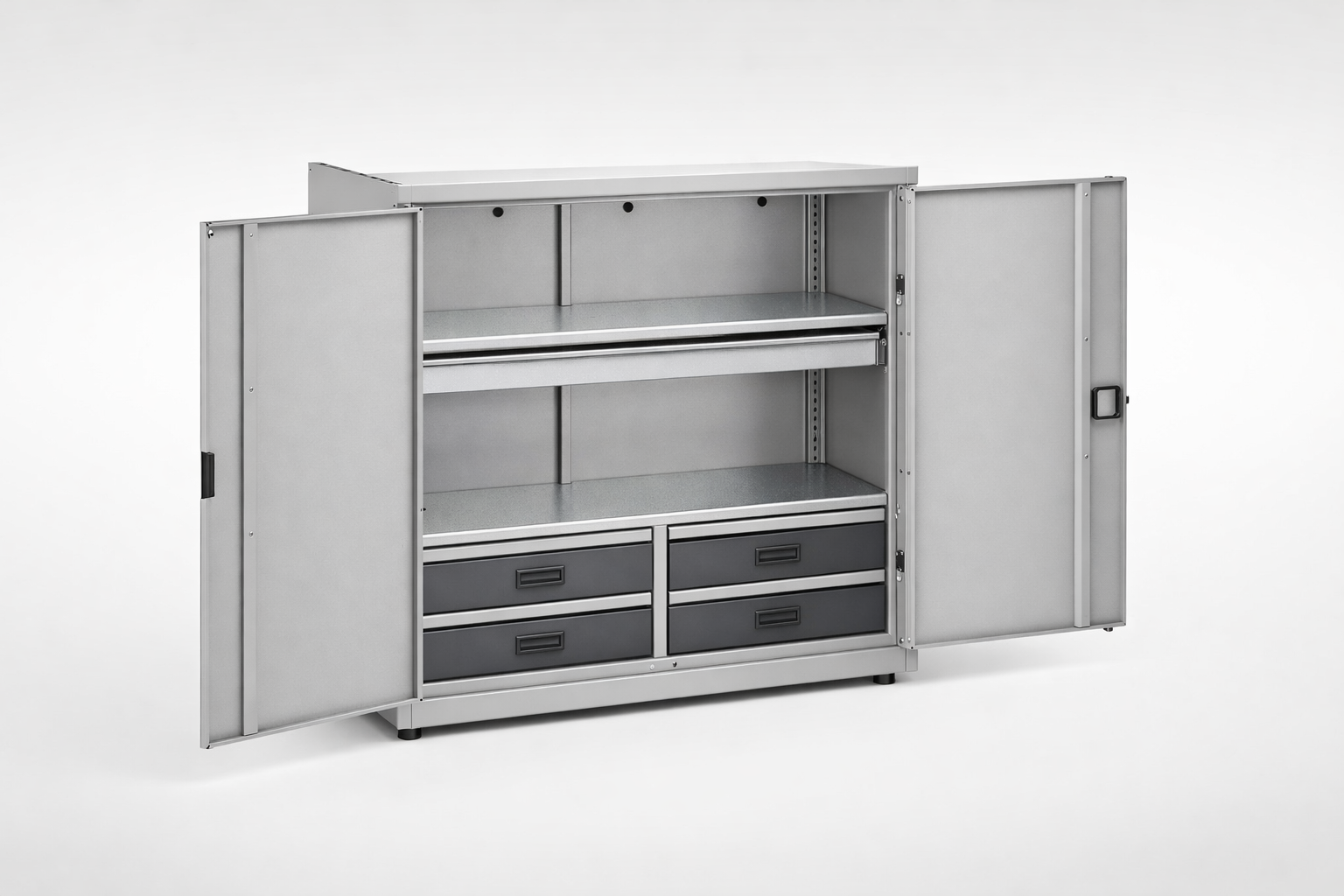 Workshop cabinet MSW112/5-27 - organised tools, components and service equipment