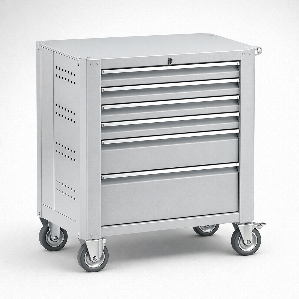 Workshop cabinet WWT 75B - organised tools, components and service equipment