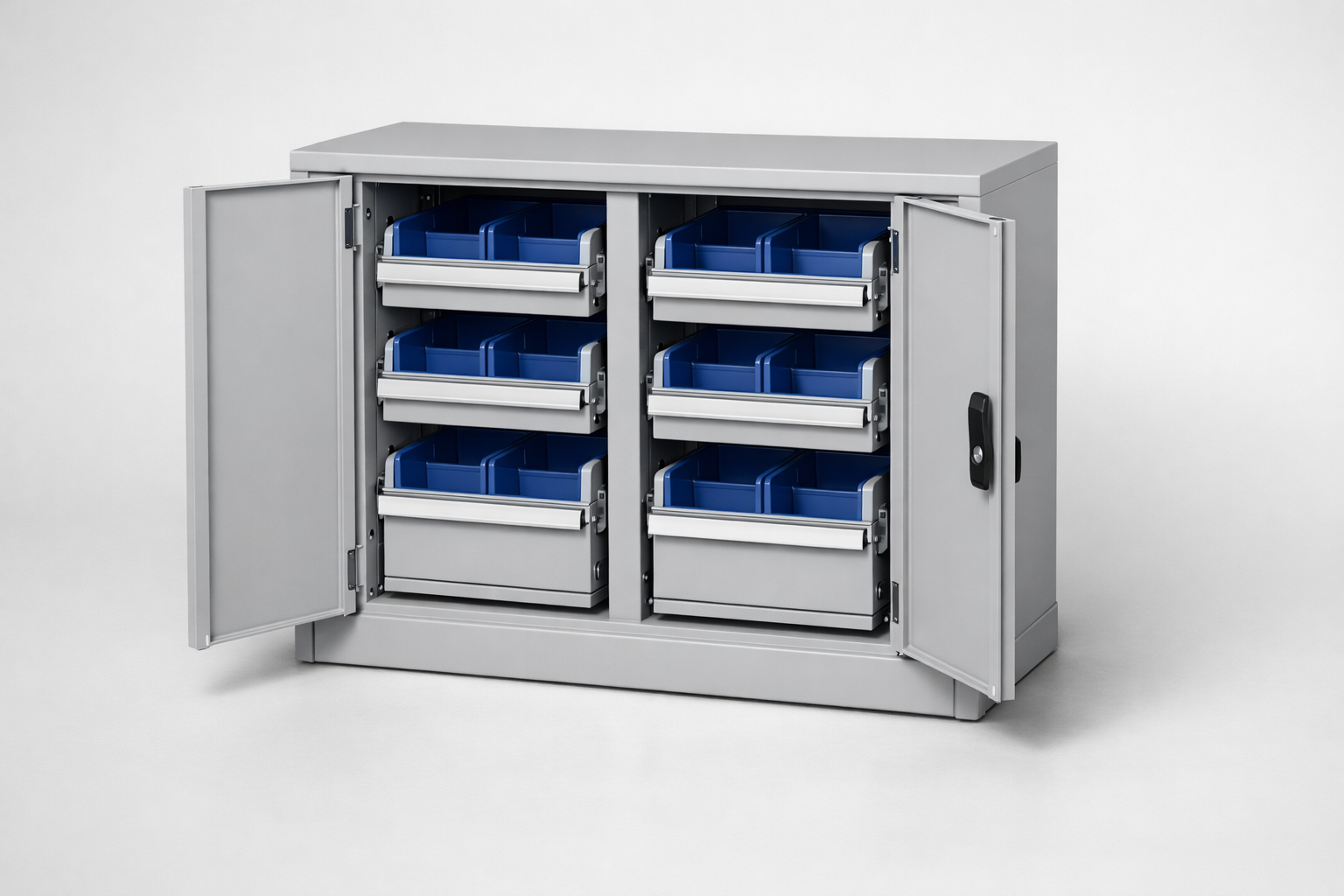 Workshop cabinet S2/h63 – 8 szt. - organised tools, components and service equipment