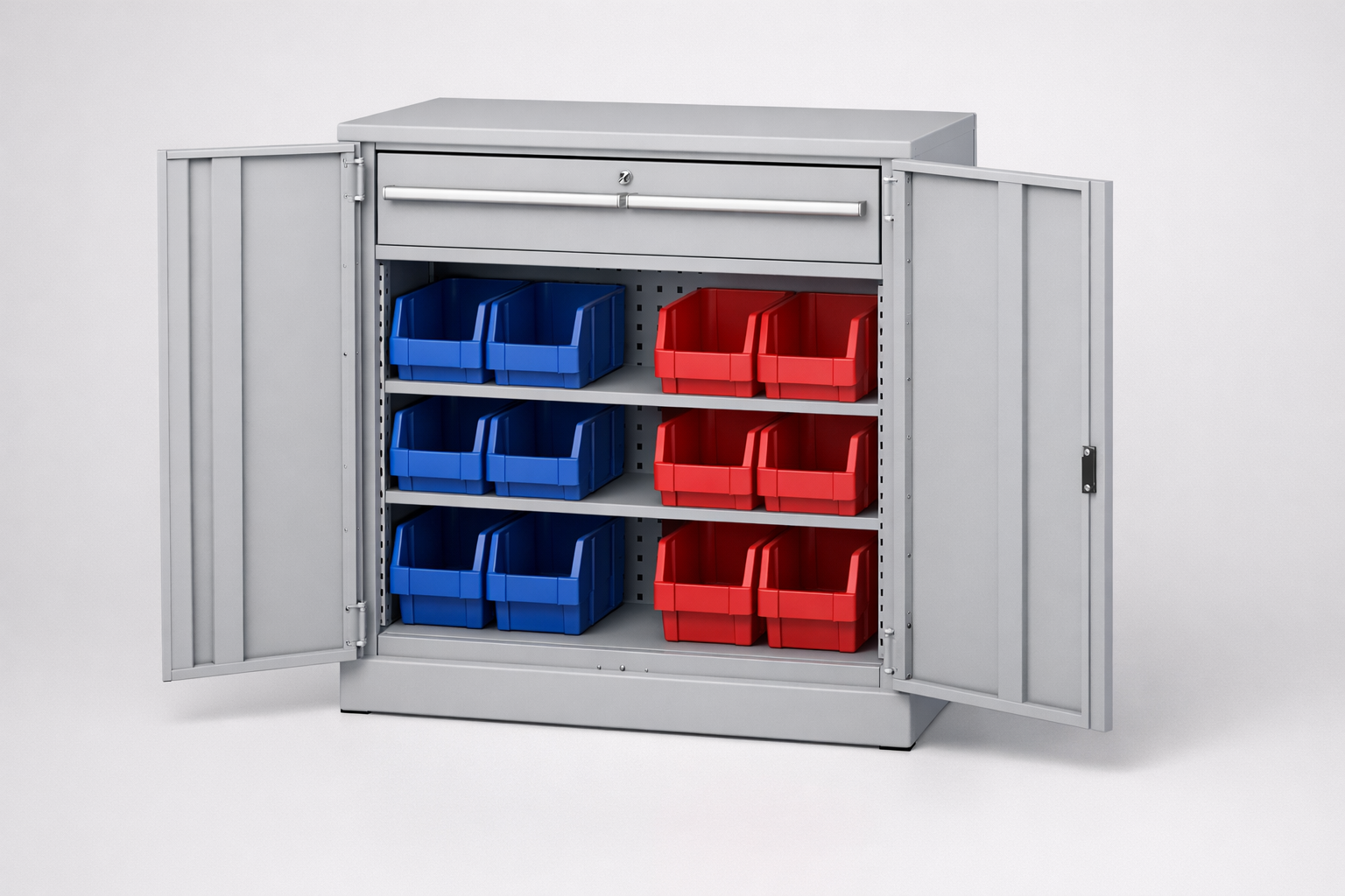 Workshop cabinet S3/h63 – 16 szt. - organised tools, components and service equipment