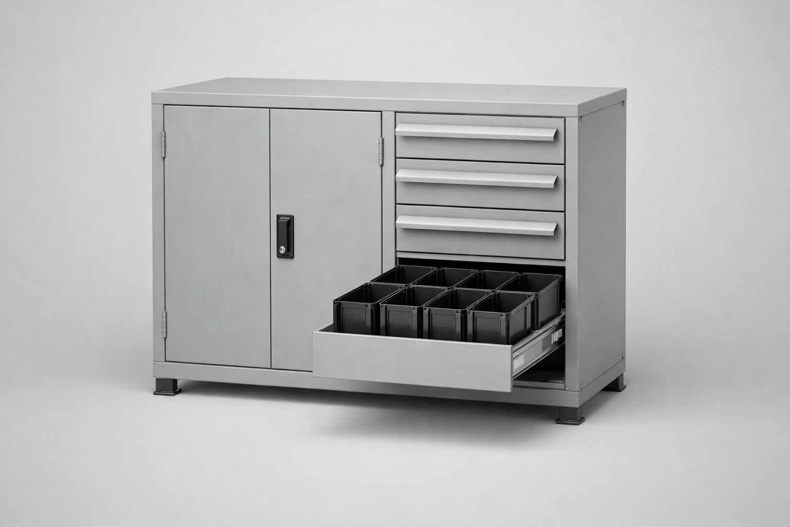 Workshop cabinet S3/h63 – 1 szt. - organised tools, components and service equipment