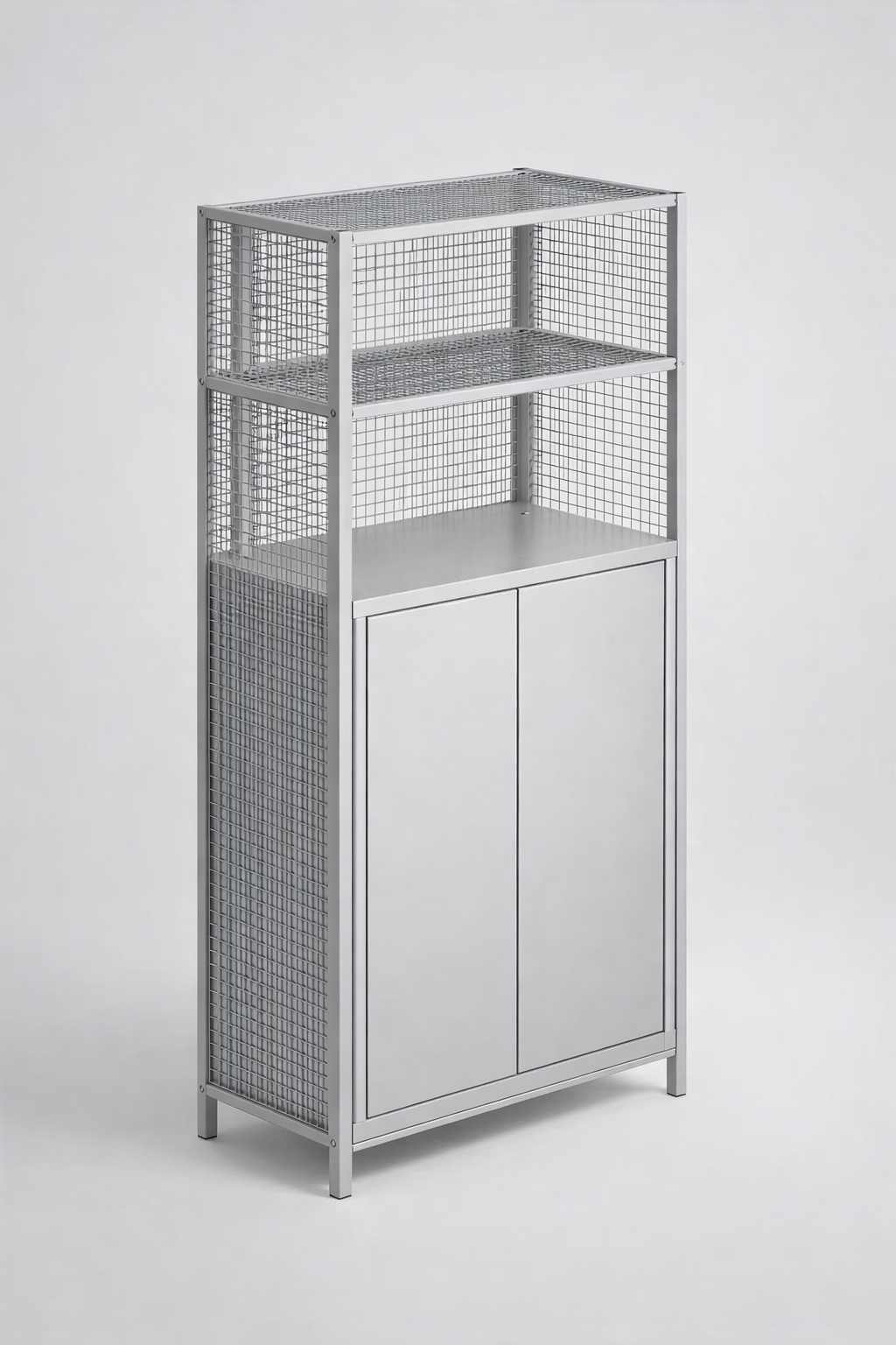 LOV furniture set Lov 5b - blending open presentation with enclosed storage in a