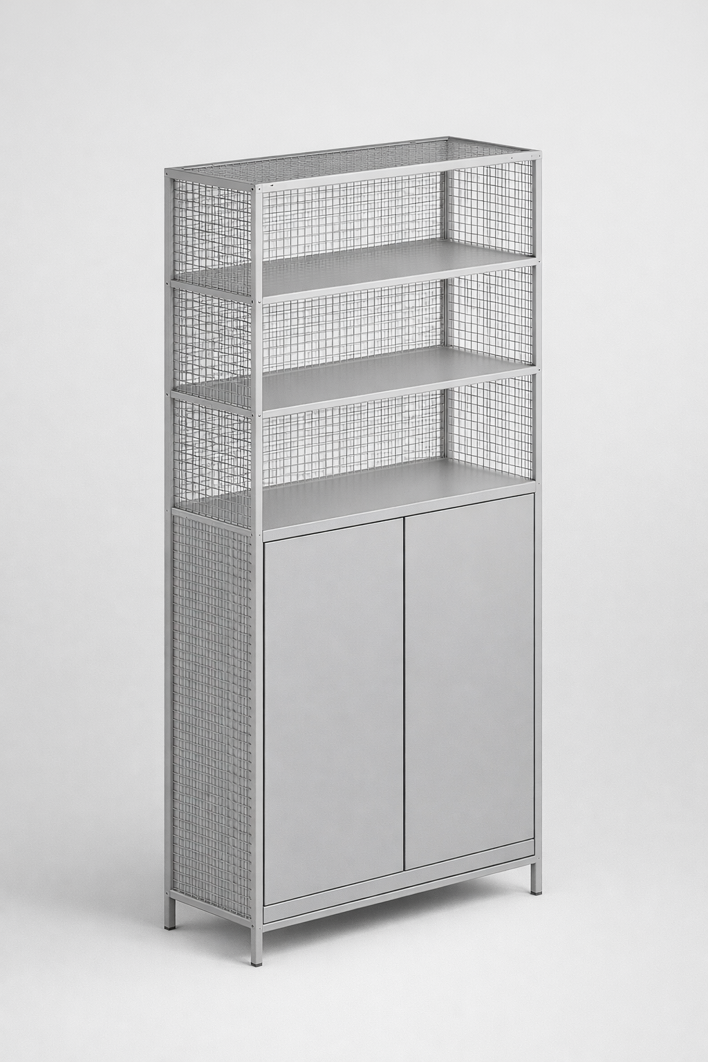 LOV furniture set Lov 6c - blending open presentation with enclosed storage in a