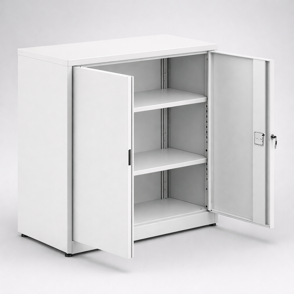Metal office cabinet Sbm 102 M lx - orderly storage of documents, binders and records in