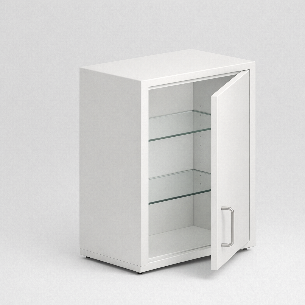 Medical storage furniture — A selected range of medical cabinets and storage units for consulting rooms, wards, treatment areas and diagnostic support spaces.