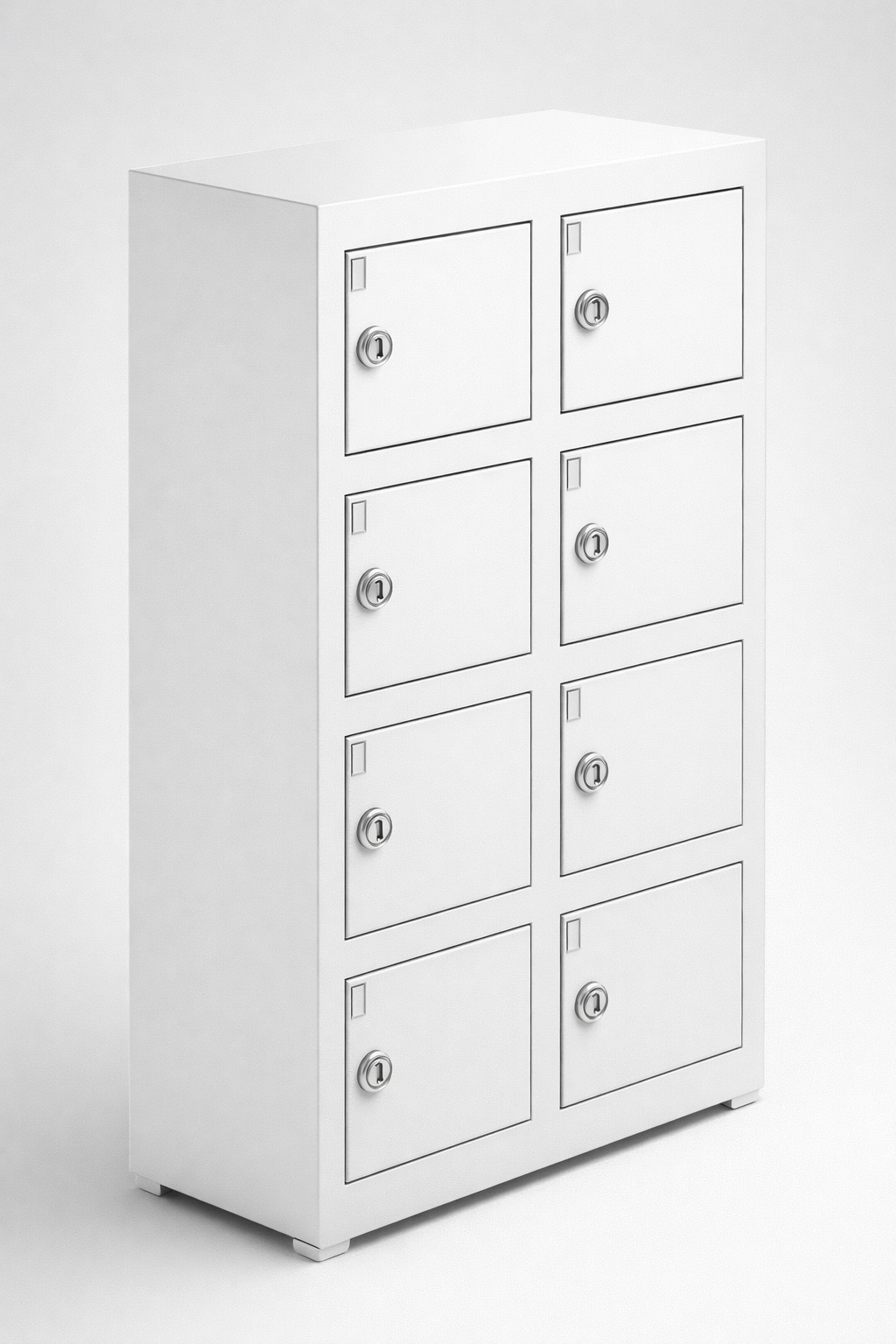 Mobile phone storage cabinet WSS 10 - controlled deposit of mobile devices in shared